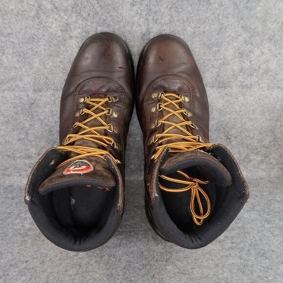 Red Wing Shoes Mens 12 Work Boot Leather Irish Setter Safety Toe Waterproof Ely - Picture 11 of 16